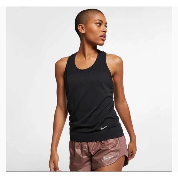 Nike infinite running tank women’s size S black - Picture 1 of 6
